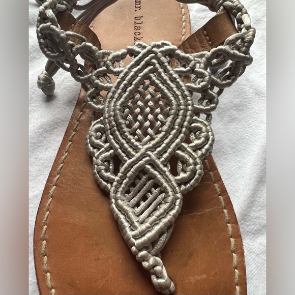 Mr. Blackbird Tulum Macrame Sandals silver - Picture 5 of 7